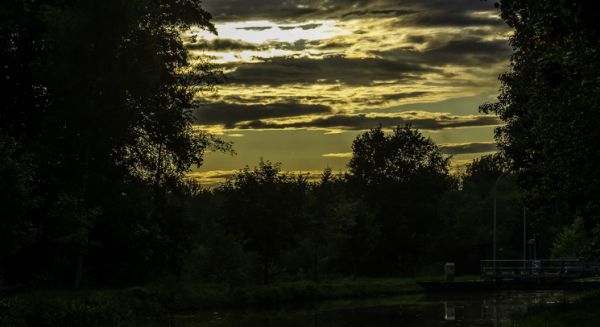 Canal des Vosges Coucher de soleil